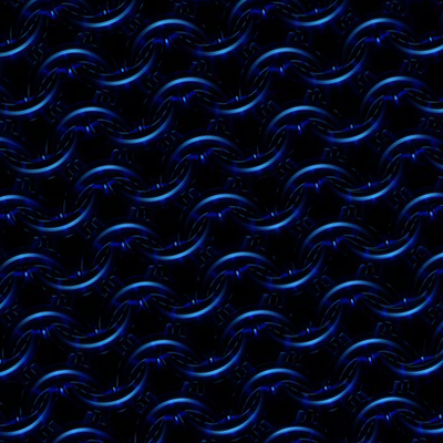 Deep Blue Glass Chainmaille Print Men’s Cotton Crew Neck T-Shirt