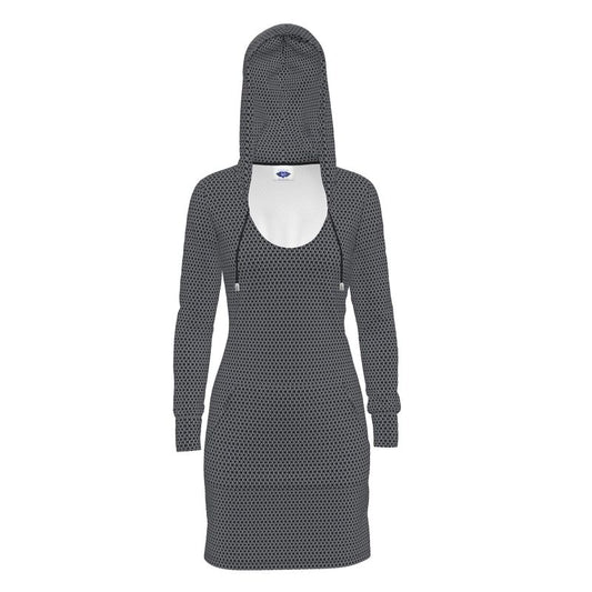 Hoodie Dress with Chainmaille Print