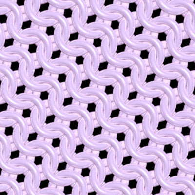 Close up swatch of Pink Shiny Plastic Chainmaille Leggings by Urban Maille