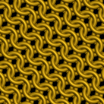 Close up swatch of Mustard Matte Metal Chainmaille Leggings by Urban Maille