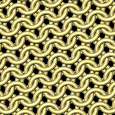 Electrum Chainmaille Print Women's Cotton Tank Top