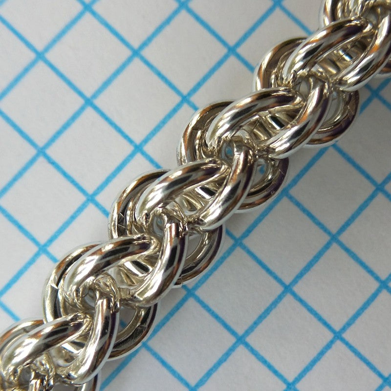Jens Pinds RD 12g chainmaille inchpack, sterling filled