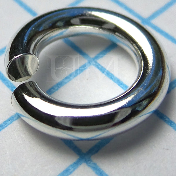round wire saw-cut jump rings