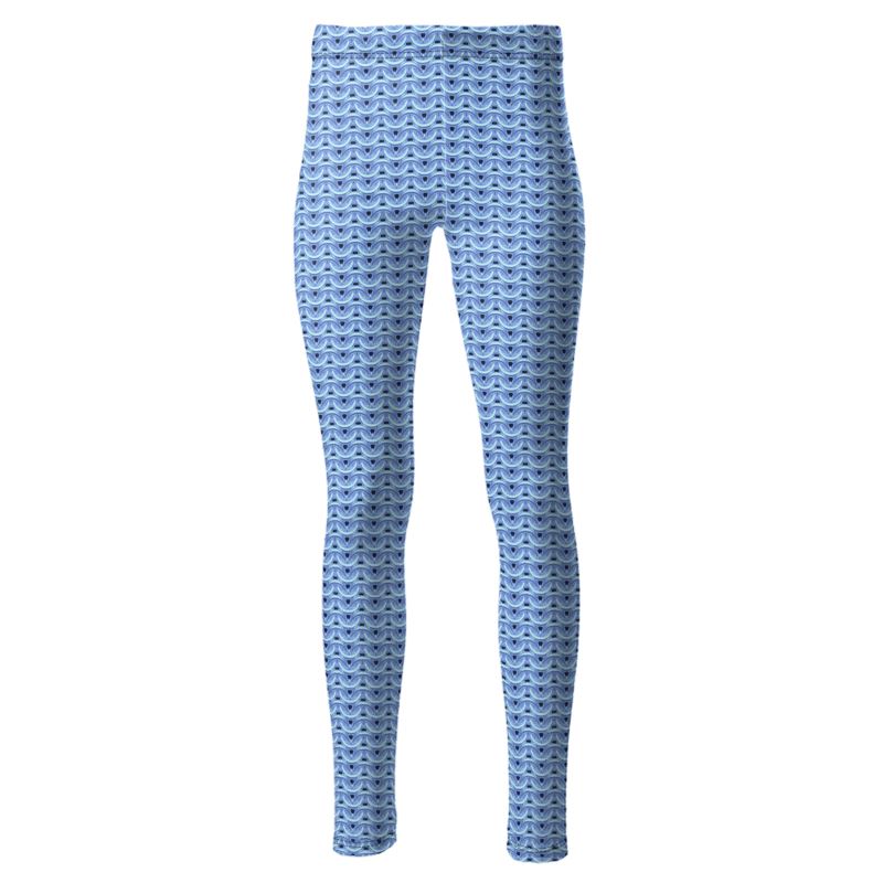 High Waist Leggings in Dawn Blue