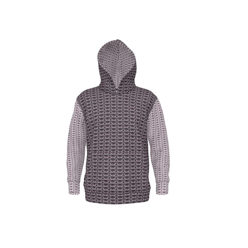 Hoodie in Tarnished Silver Maille with Cloudy Silver Maille