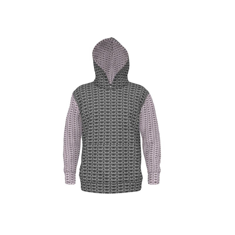 Hoodie in Grey Maille with Cloudy Silver Maille