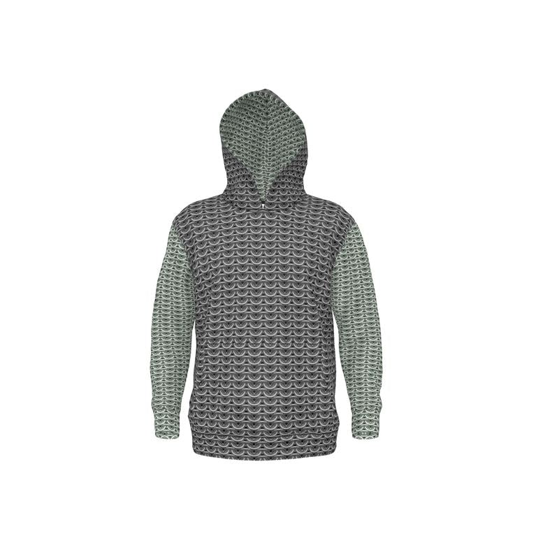 Hoodie in Grey Maille with Silver Sage Maille