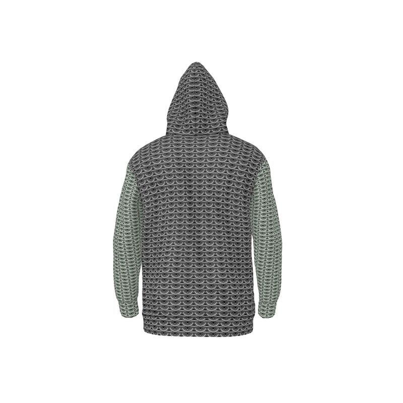 Hoodie in Grey Maille with Silver Sage Maille