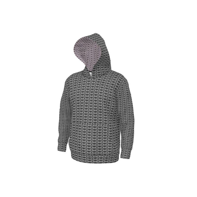 Hoodie in Grey Maille with Cloudy Silver Maille Lining