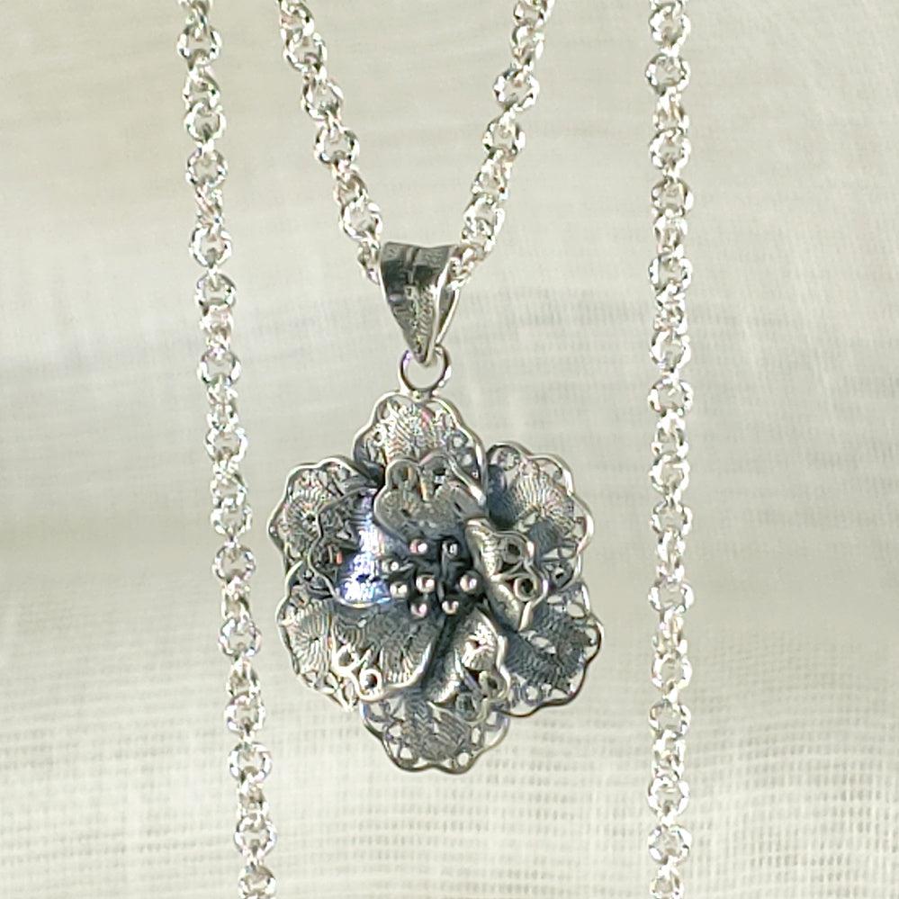 Sterling Filigree Necklace