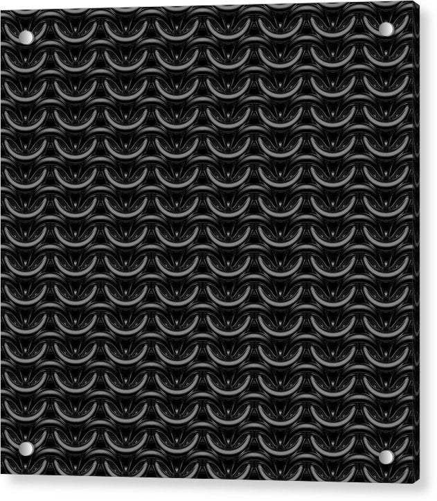Black Maille Acrylic Print