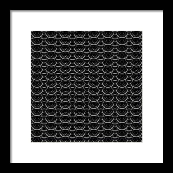 Black Maille Framed Print