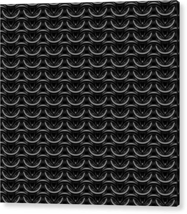 Black Maille Acrylic Print