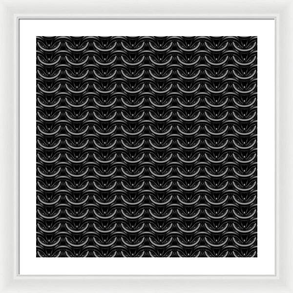 Black Maille Framed Print