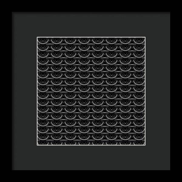 Black Maille Framed Print