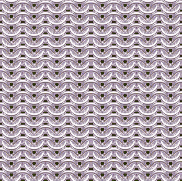 Cloudy Silver Maille Art Print