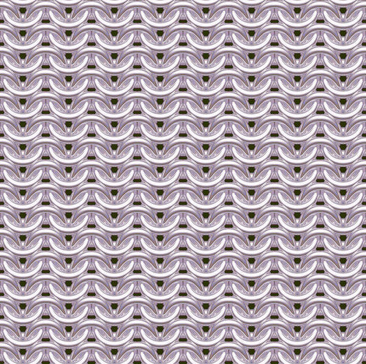 Cloudy Silver Maille Art Print