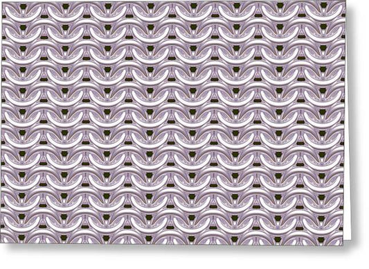 Cloudy Silver Maille Greeting Card