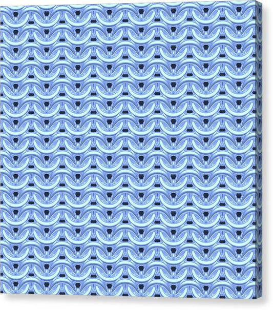 Dawn Blue Maille Canvas Print