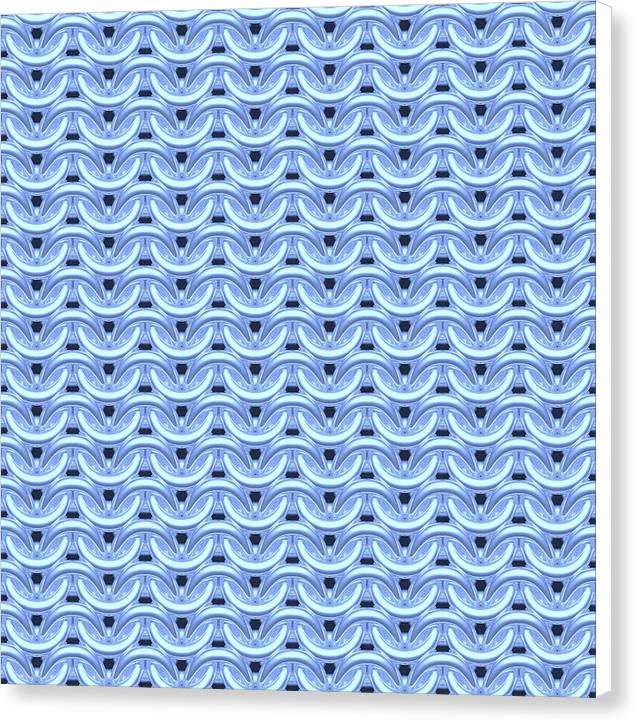 Dawn Blue Maille Canvas Print