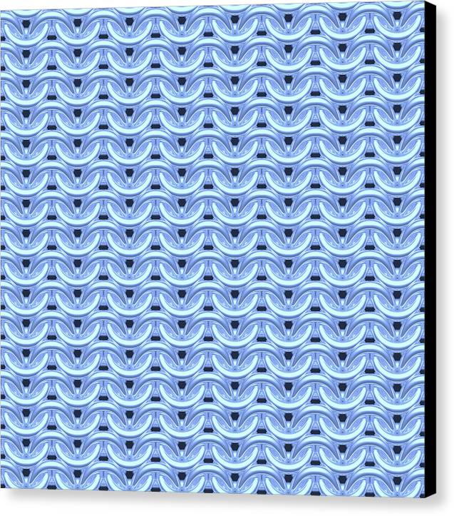 Dawn Blue Maille Canvas Print