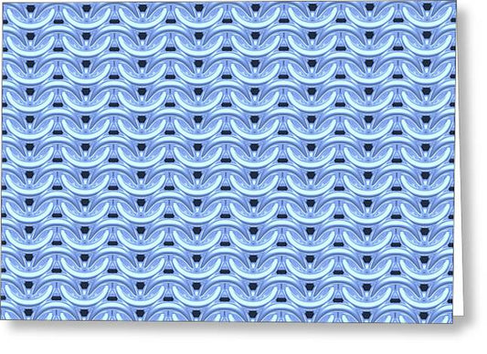Dawn Blue Maille Greeting Card
