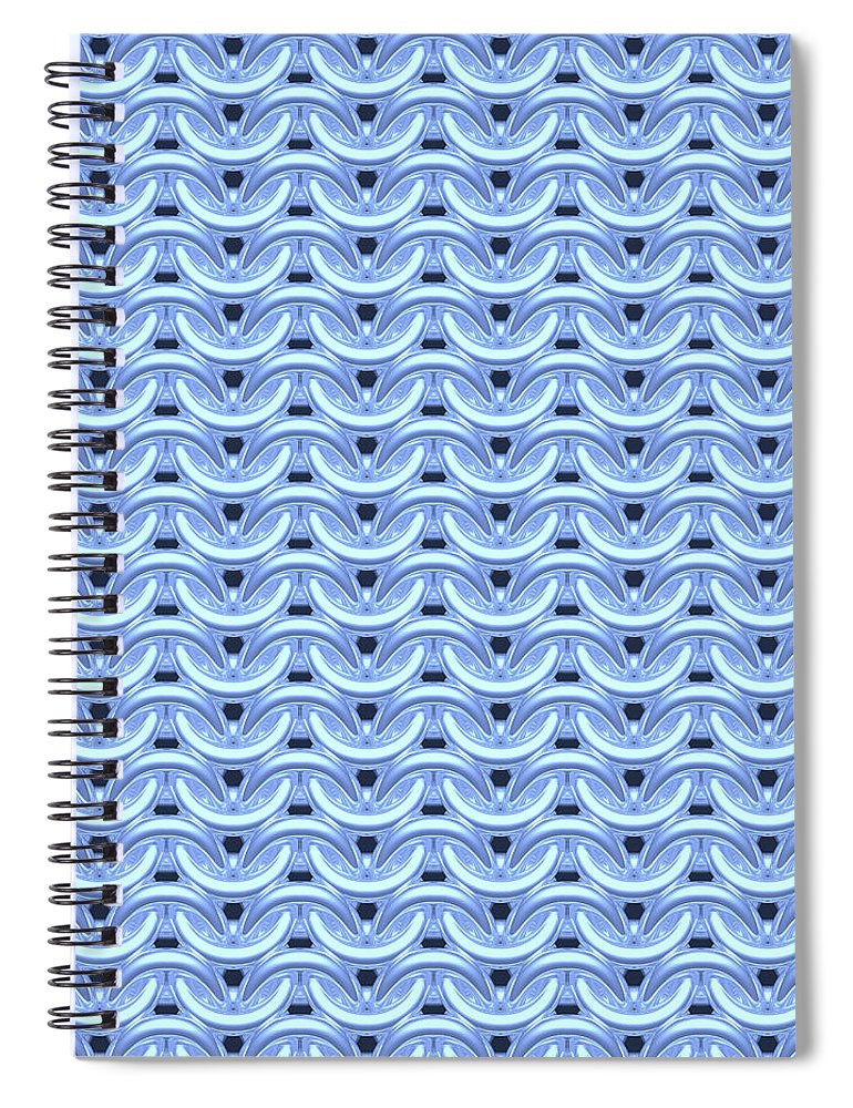 Dawn Blue Maille Spiral Notebook