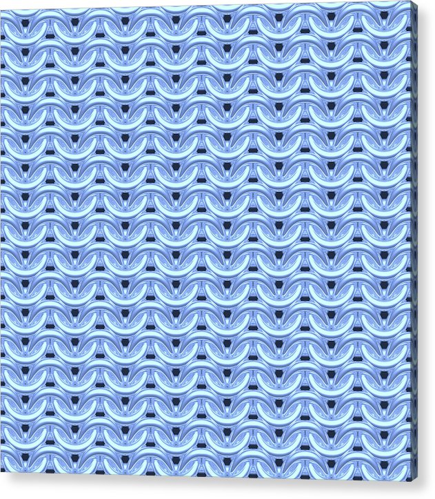 Dawn Blue Maille Acrylic Print