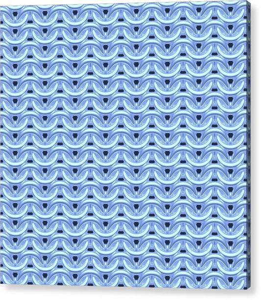 Dawn Blue Maille Acrylic Print