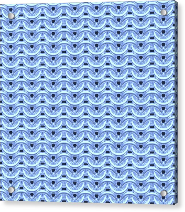 Dawn Blue Maille Acrylic Print