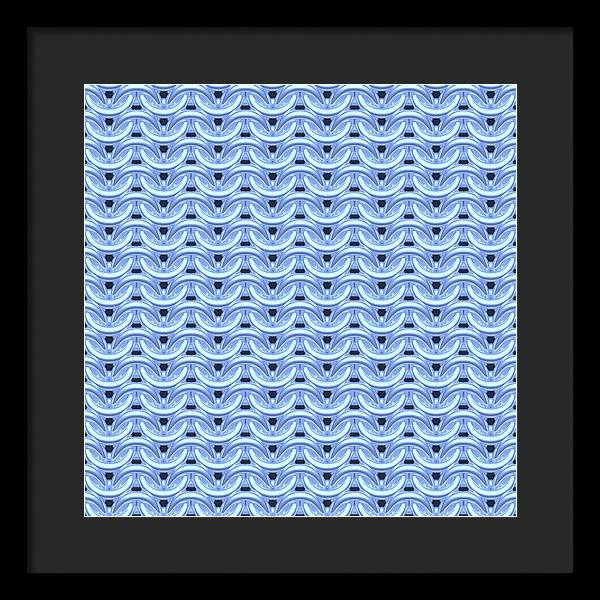 Dawn Blue Maille Framed Print