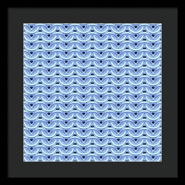 Dawn Blue Maille Framed Print