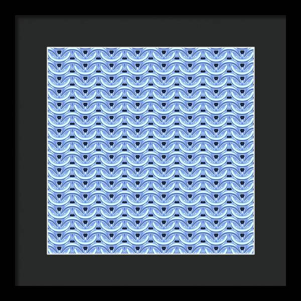 Dawn Blue Maille Framed Print