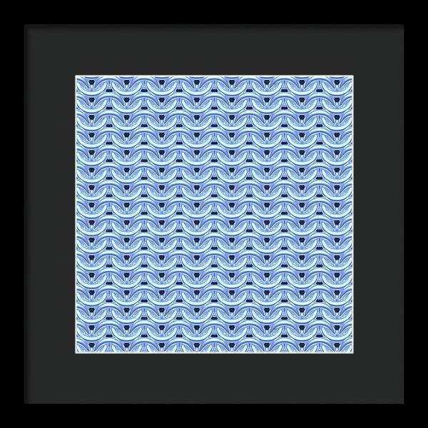 Dawn Blue Maille Framed Print