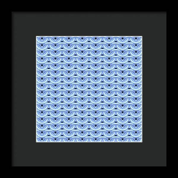 Dawn Blue Maille Framed Print