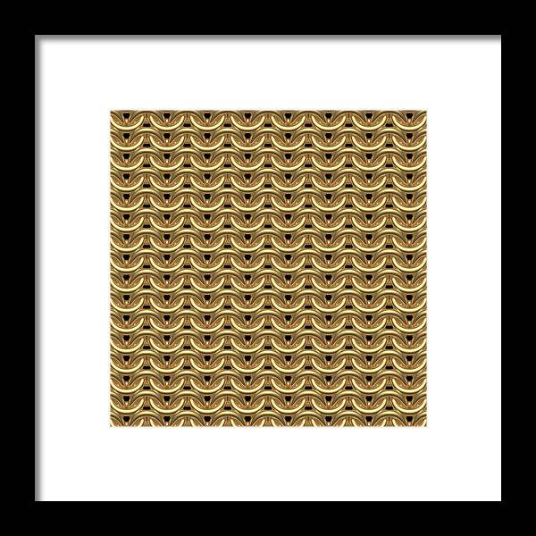 Golden Maille Framed Print