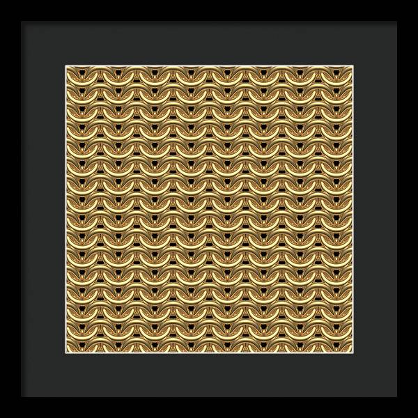 Golden Maille Framed Print
