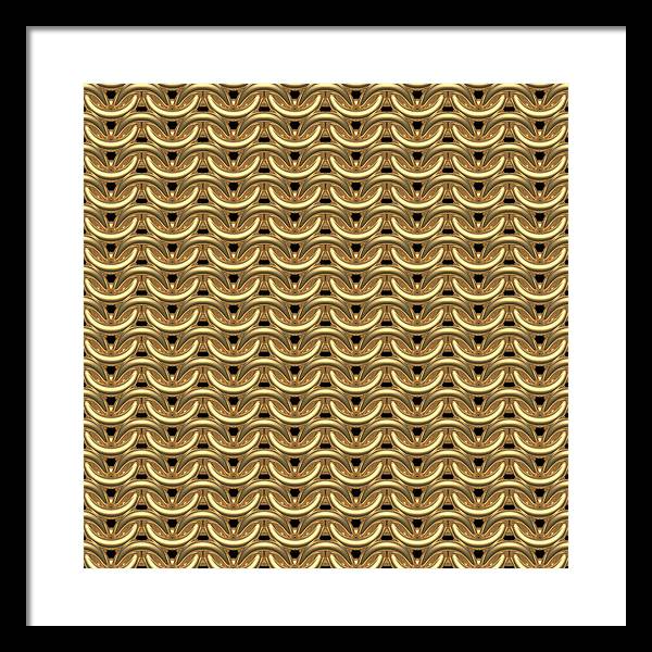 Golden Maille Framed Print