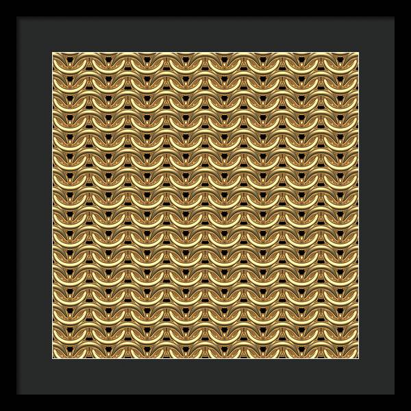 Golden Maille Framed Print