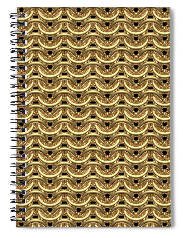 Golden Maille Spiral Notebook