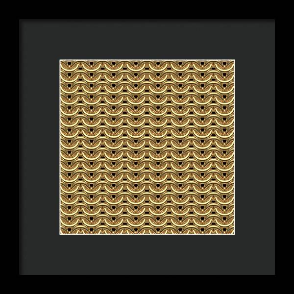 Golden Maille Framed Print
