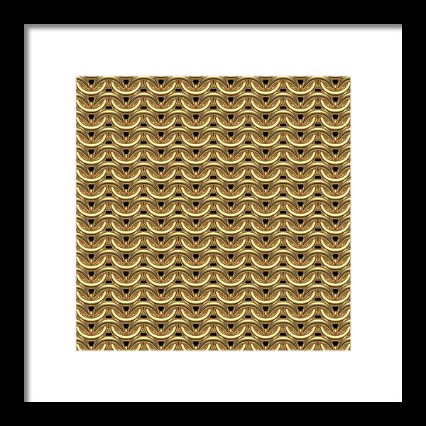 Golden Maille Framed Print