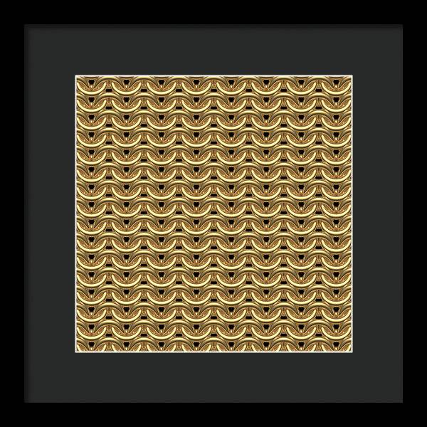 Golden Maille Framed Print