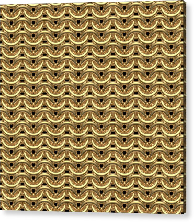 Golden Maille Acrylic Print