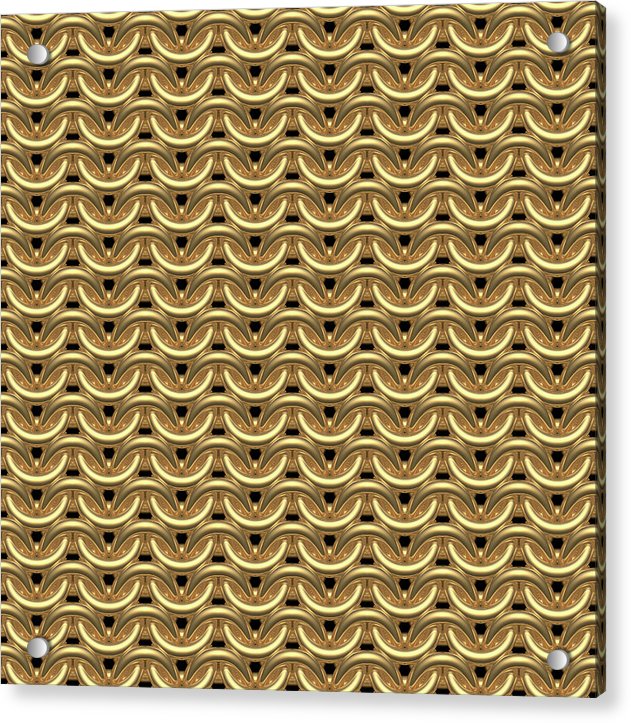 Golden Maille Acrylic Print