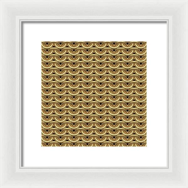 Golden Maille Framed Print