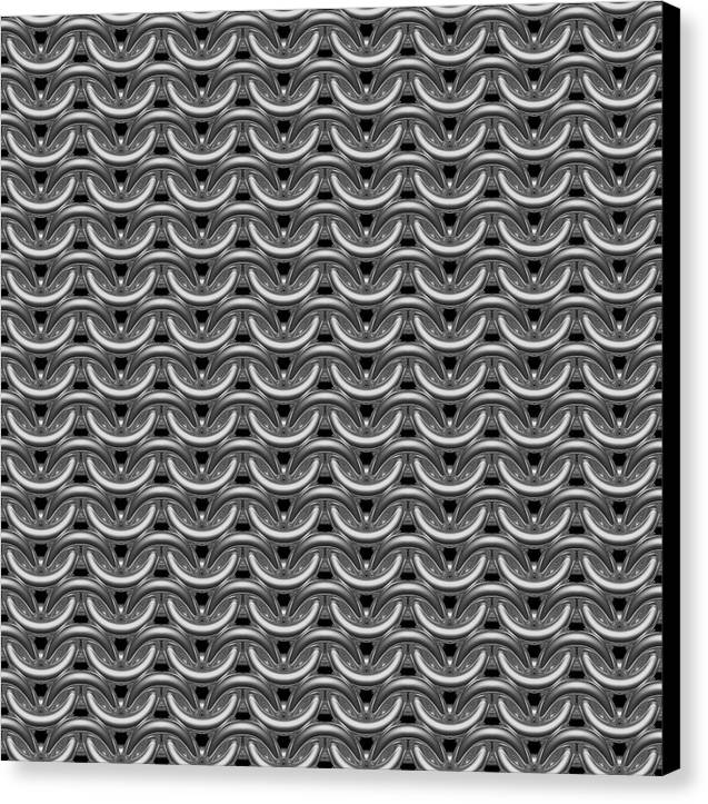 Grey Maille Canvas Print