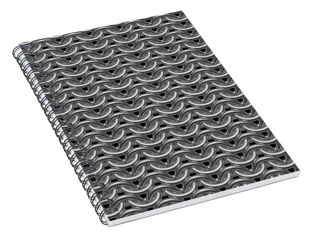 Grey Maille Spiral Notebook
