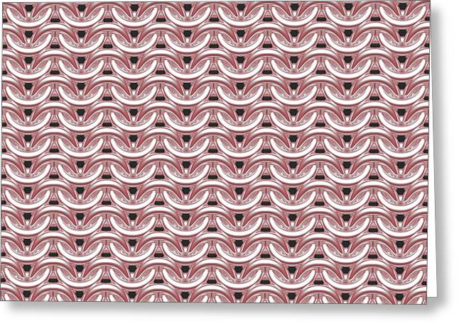 Peachy Rose Maille Greeting Card