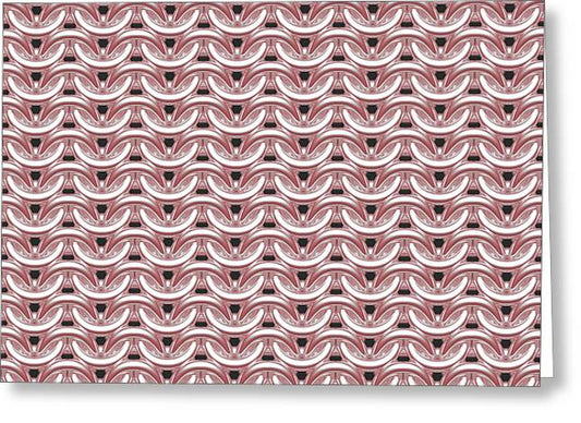 Peachy Rose Maille Greeting Card
